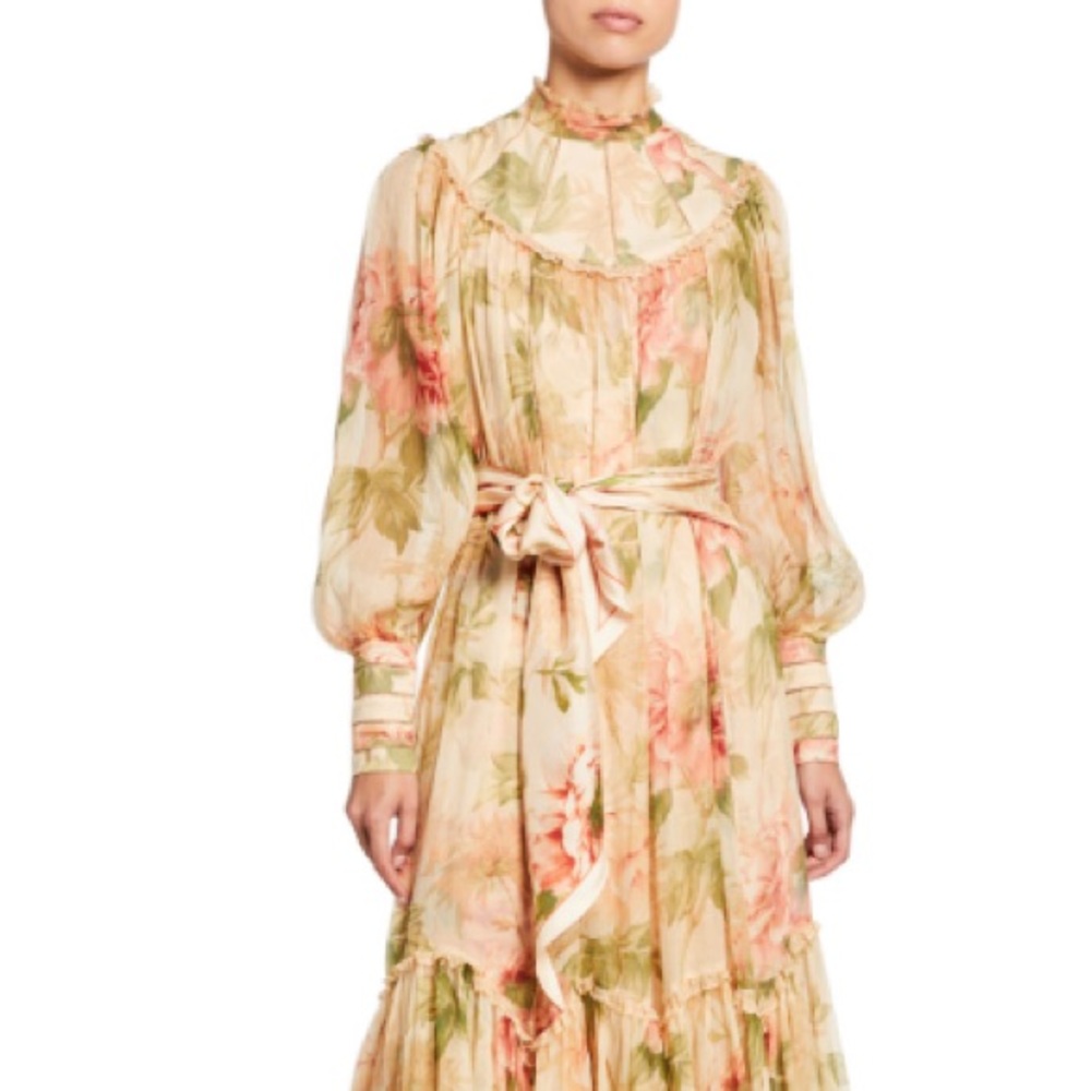 Zimmermann Espionage Silk Yoke Dress